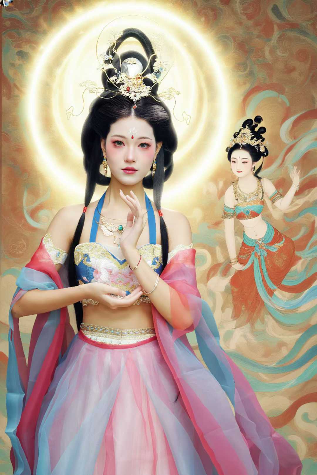 敦煌飞天神女